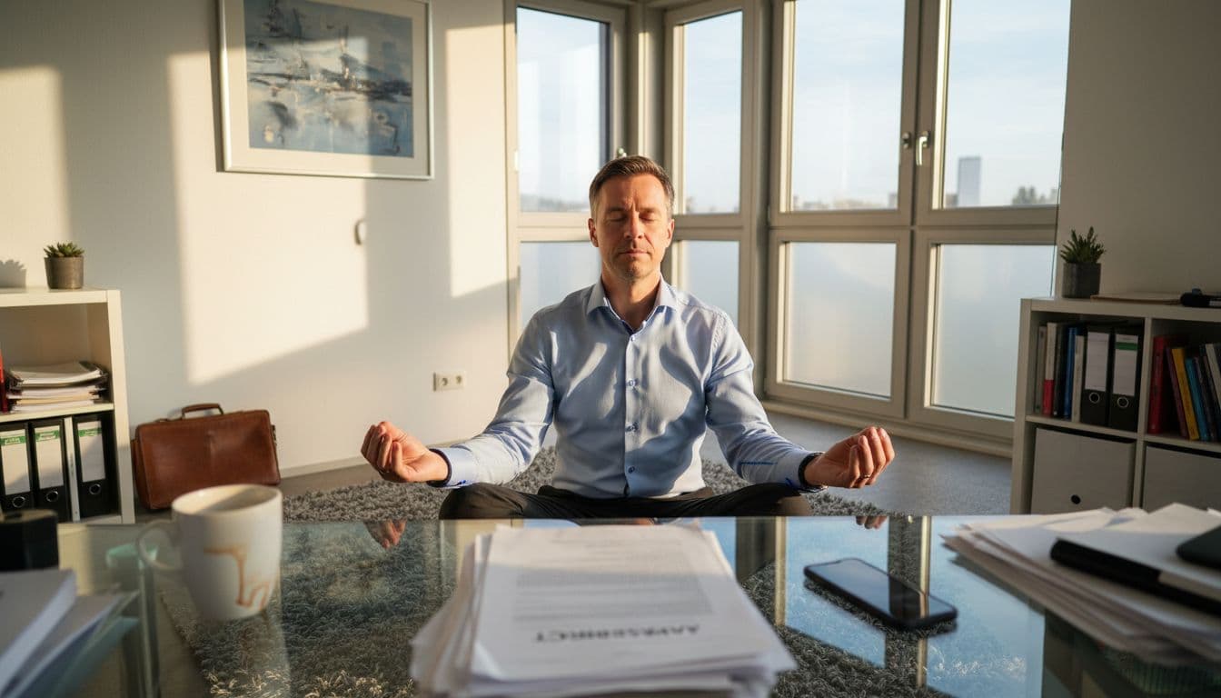 Meditation gegen chronischen Stress für Führungskräfte meistern